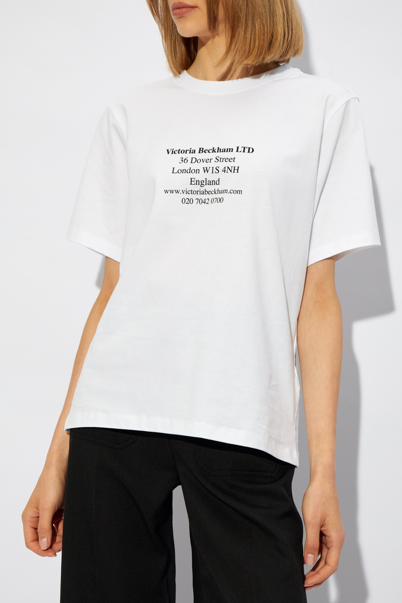 【Victoria Beckham】プリントコットンジャージTシャツ VICTORIA BECKHAM】プリントコットンジャージーTシャツ